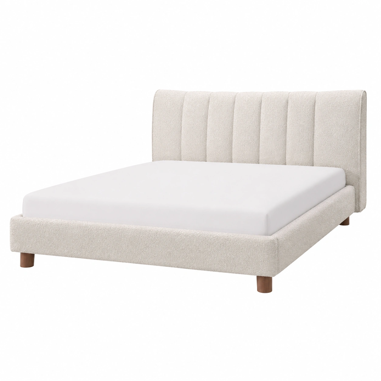 Cama Minimalista Tapizada Boucle-patioventra