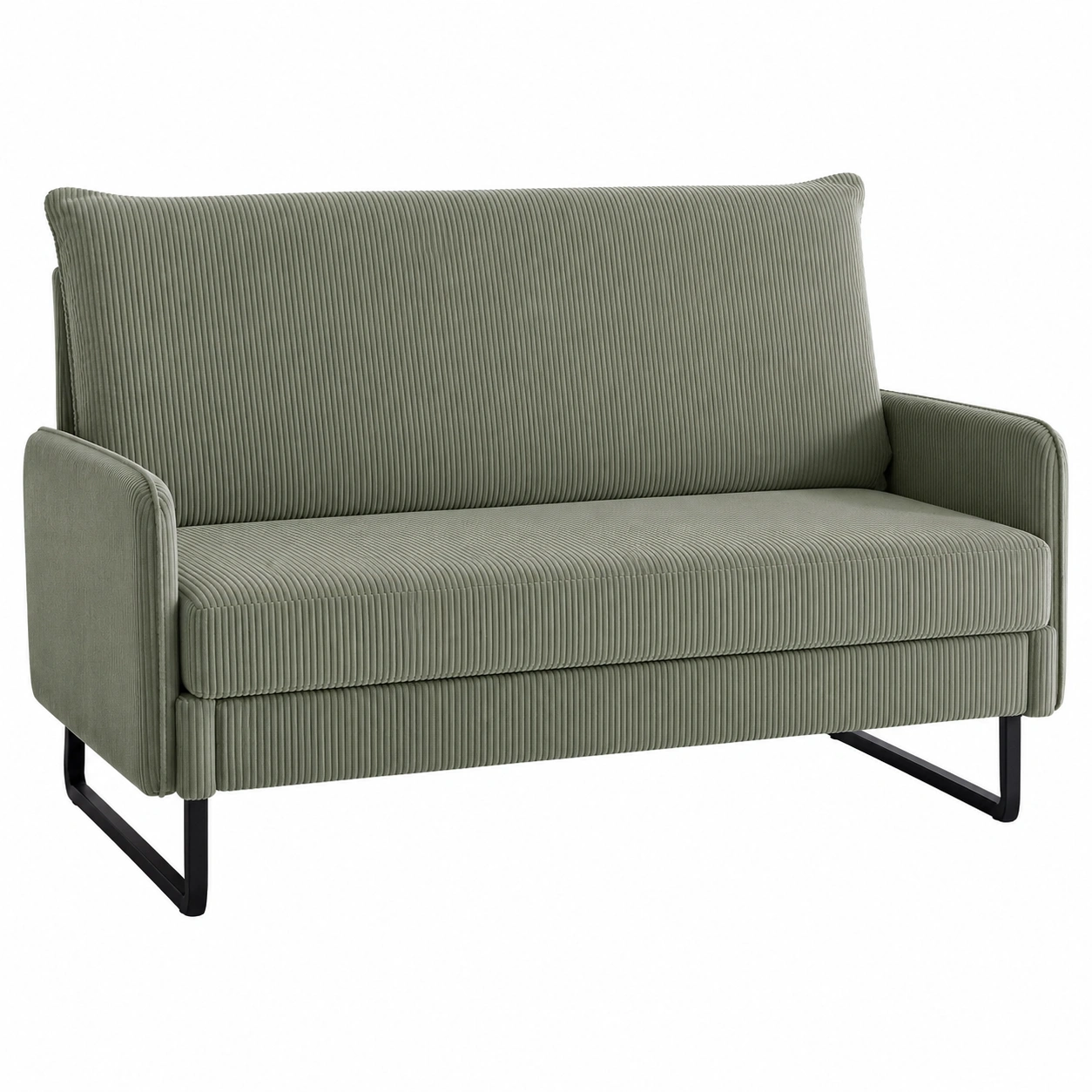 Sofa Verde de Pana Moderna-patioventra
