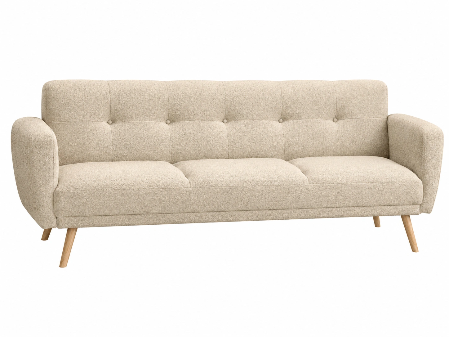 Sofa Boucle Beige Estilo Nordico-patioventra