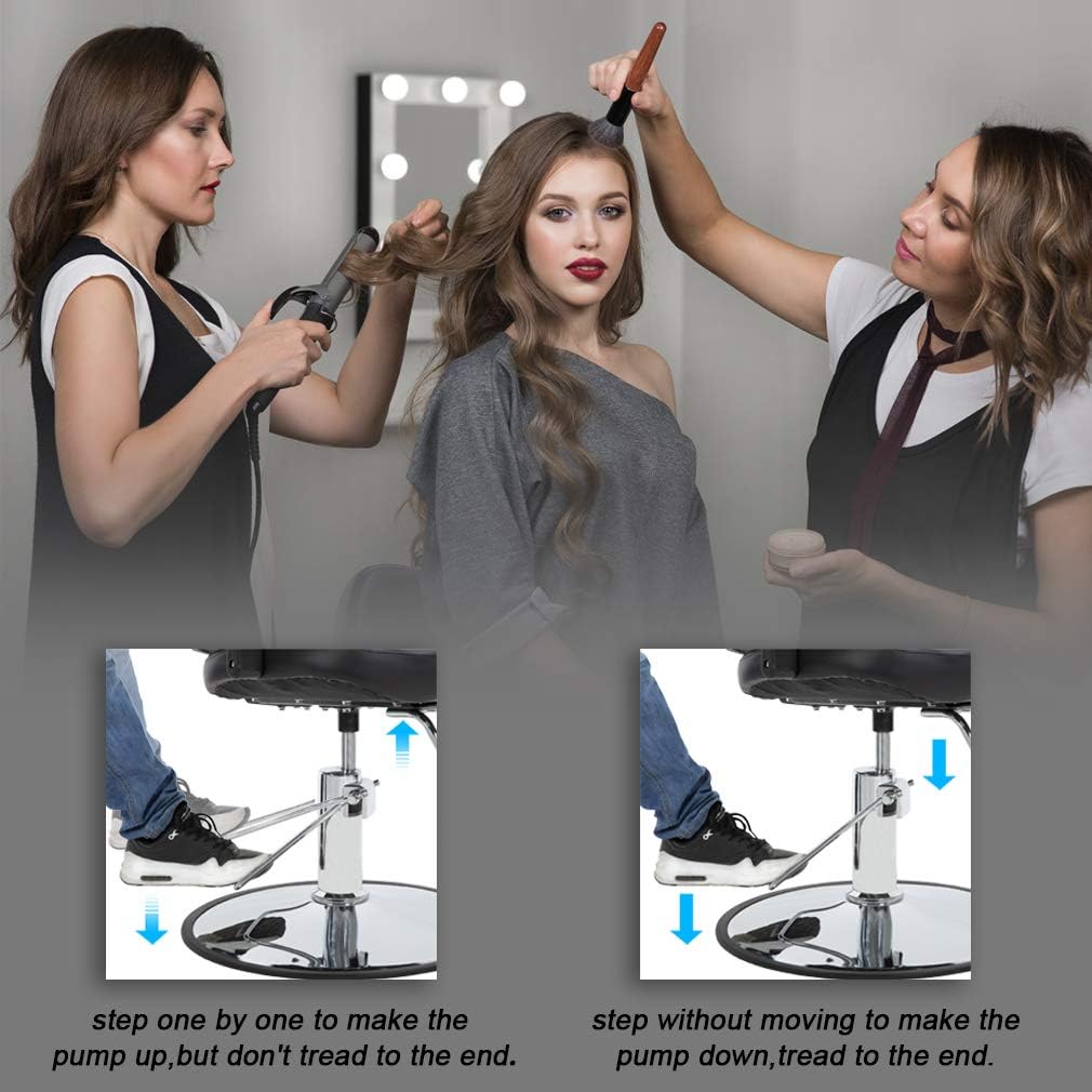 BestSalon Styling Heavy Duty Hydraulic Pump Beauty Shampoo Barbering Chair for Hair Stylist Women Man, Black