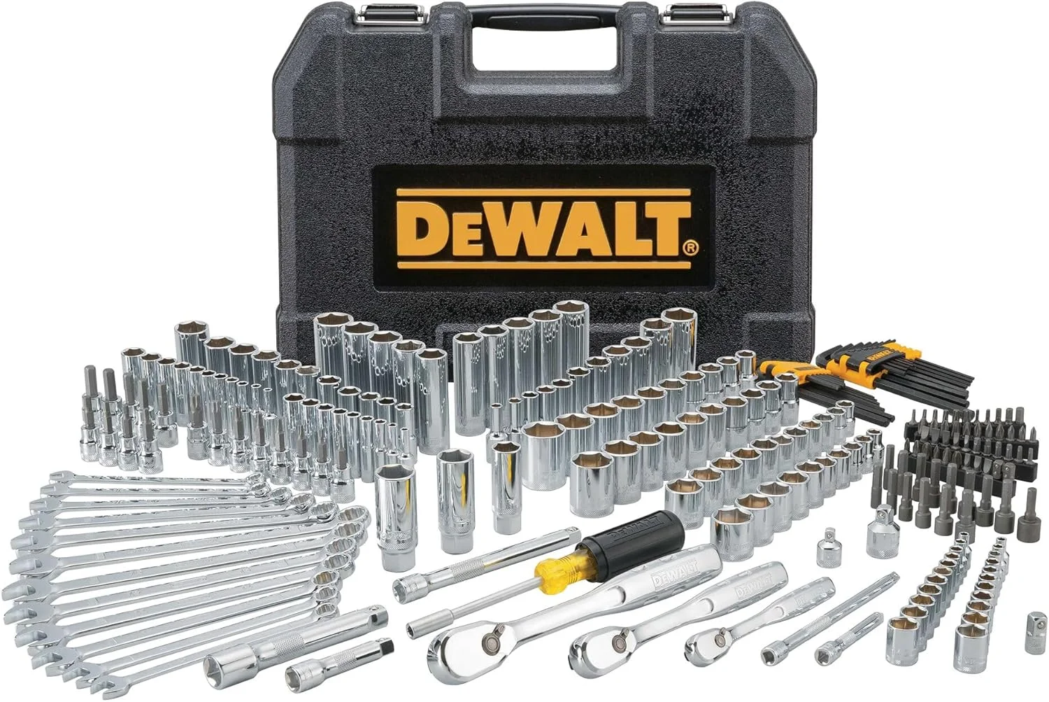 Dewalt Juego de herramientas mecánicas + Kit Taladro Atornillador y Llave de Impacto Inalámbrico 20V MAX* DCK240C2