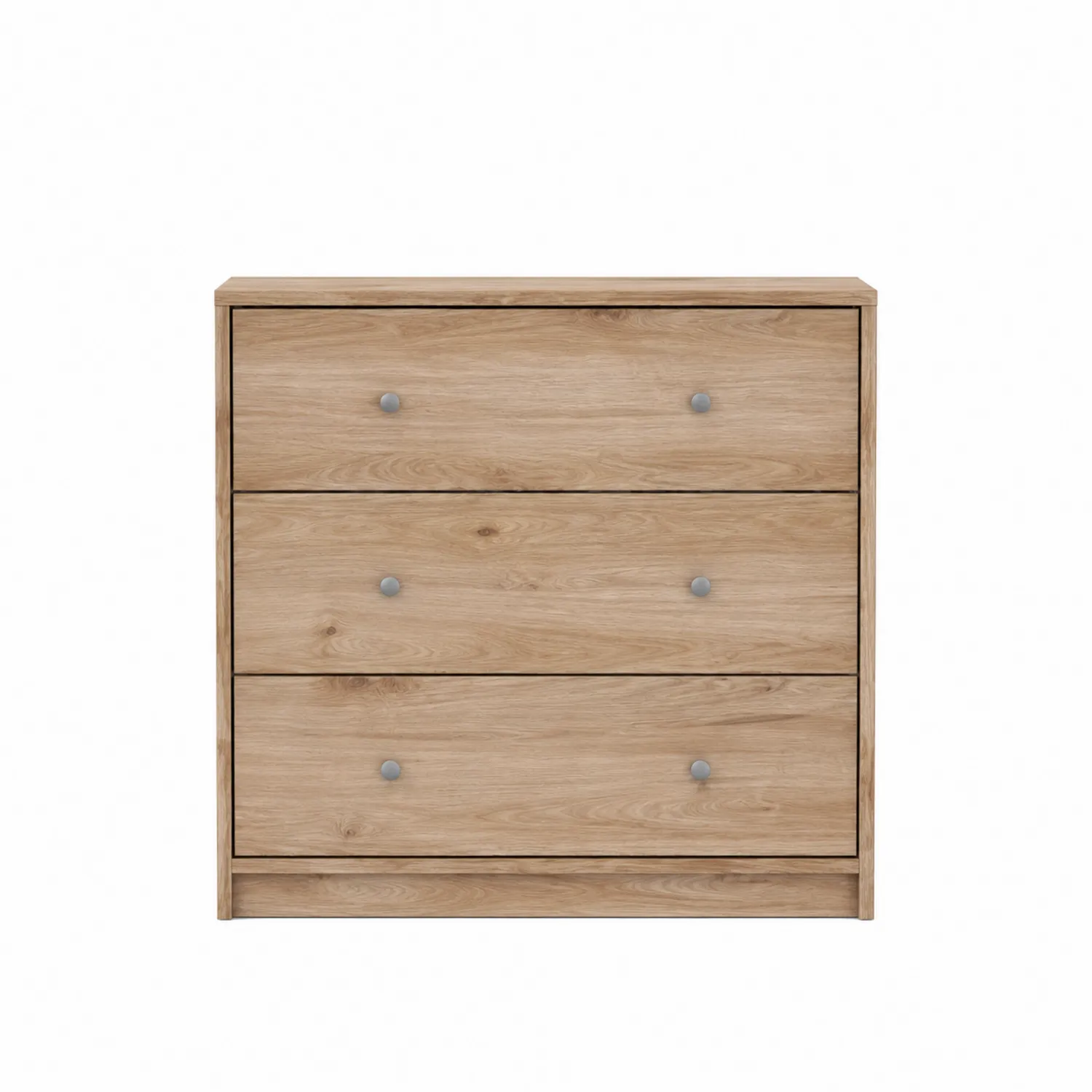 Cajonera de Madera de Roble con 3 Cajones-Cleavillaaeu