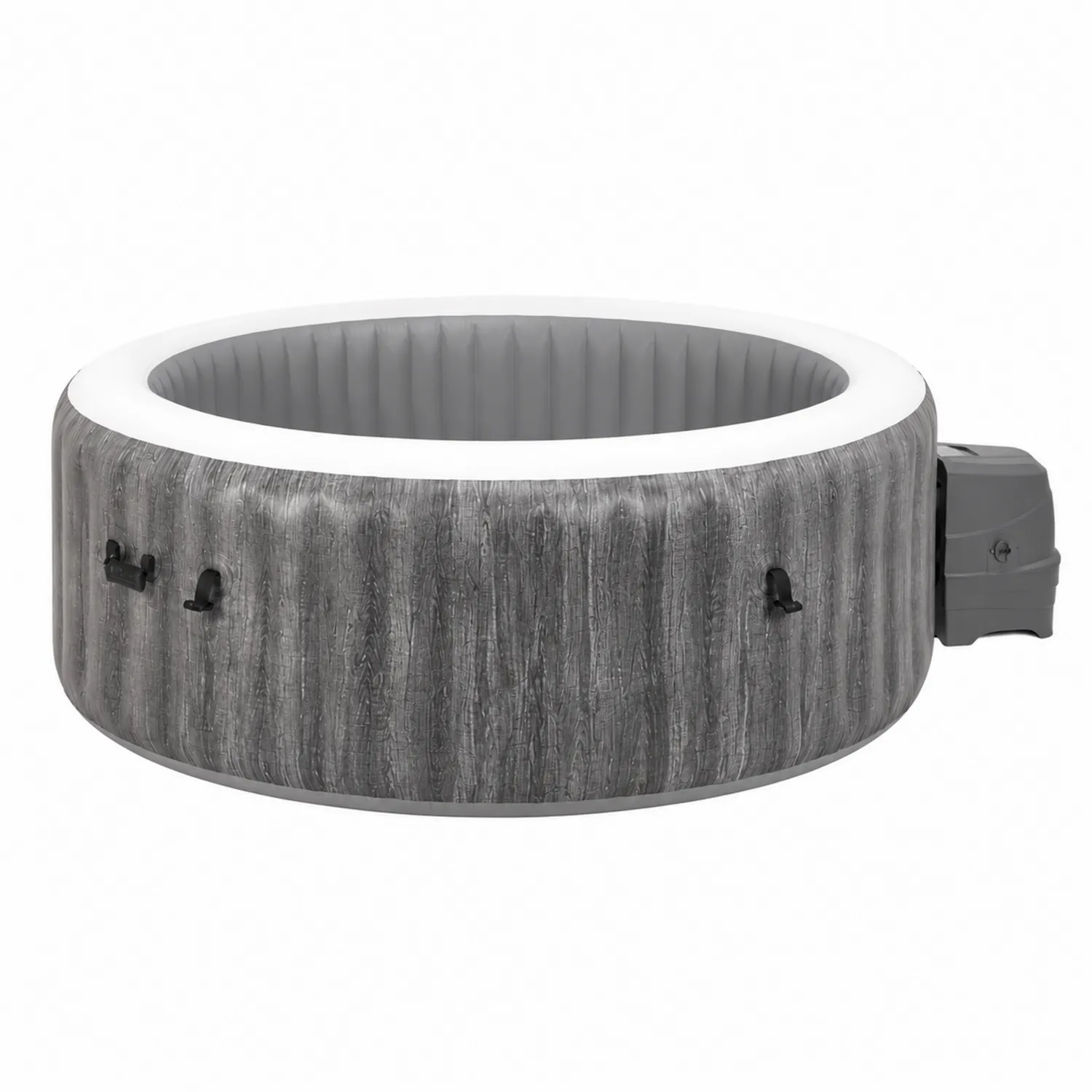 Tina Hinchable de PVC 180x65cm Gris-Cleavillaaeu