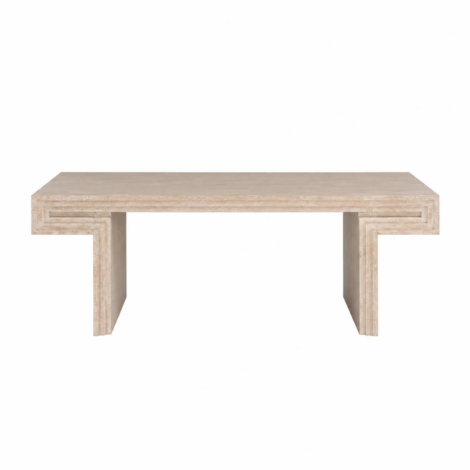 Mesa de centro de travertino natural 120 cm-Cleavillaaeu