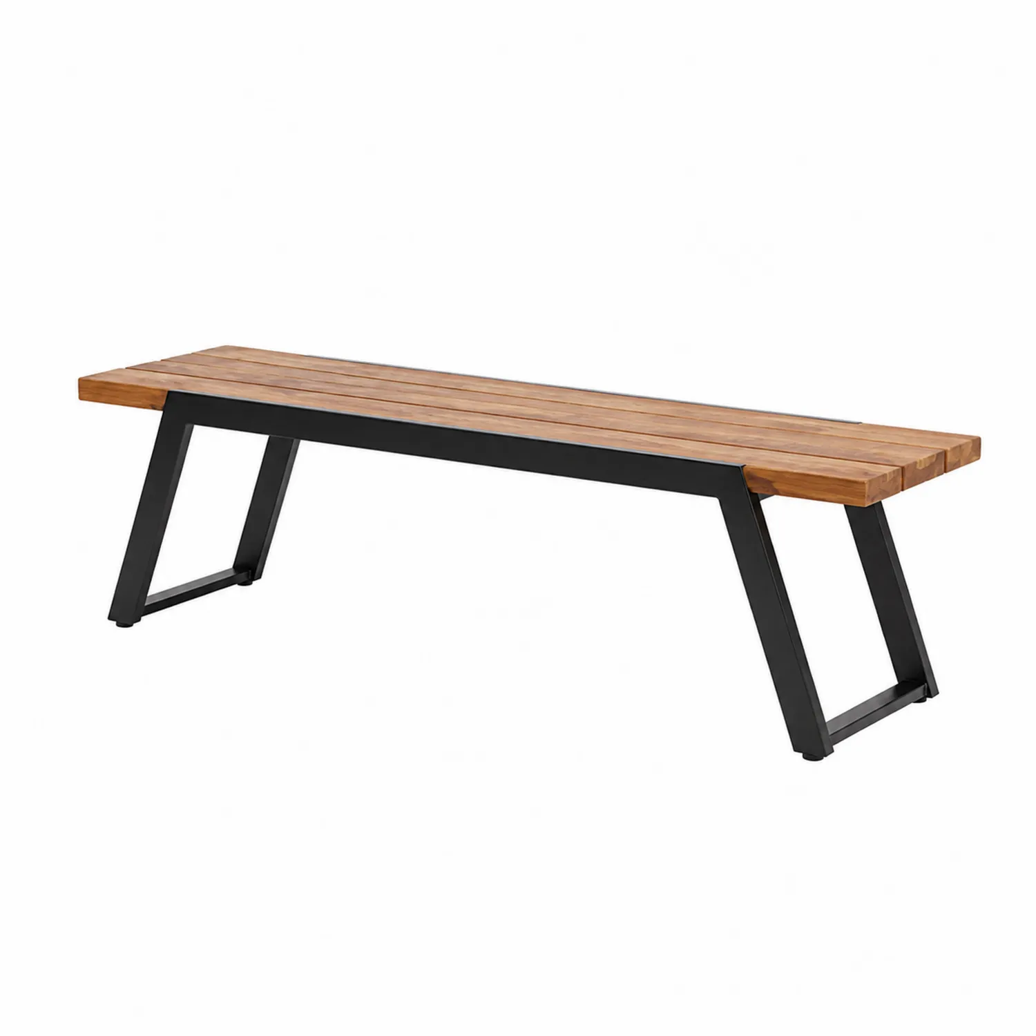 Banco de madera y metal 180 cm-Cleavillaaeu