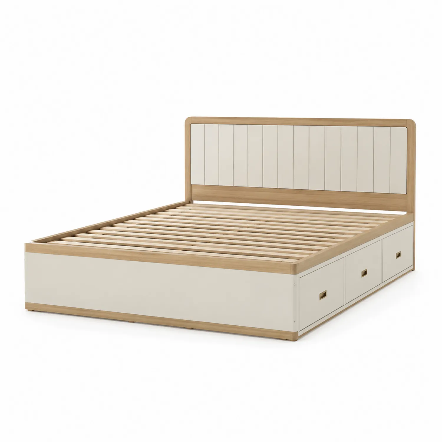 Cama doble de madera MDF con almacenamiento 200x160 cm-Cleavillaaeu