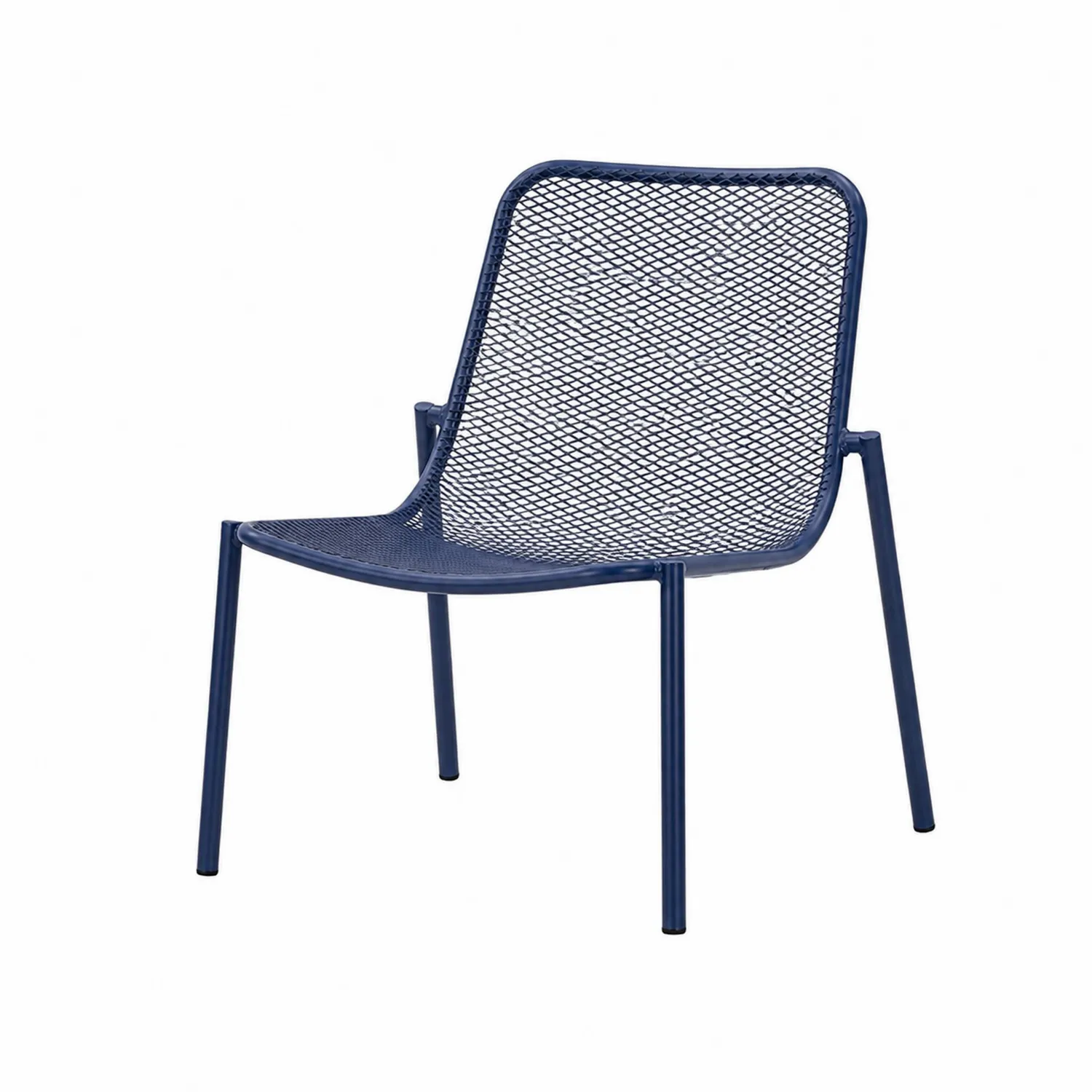 Silla de Metal Azul con Rejilla 75 cm-Cleavillaaeu