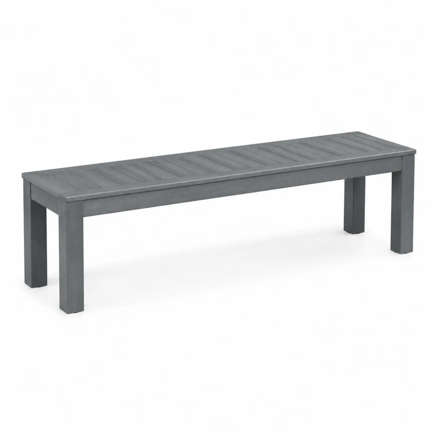 Banco de aluminio para exterior gris 150 cm-nestlumichic
