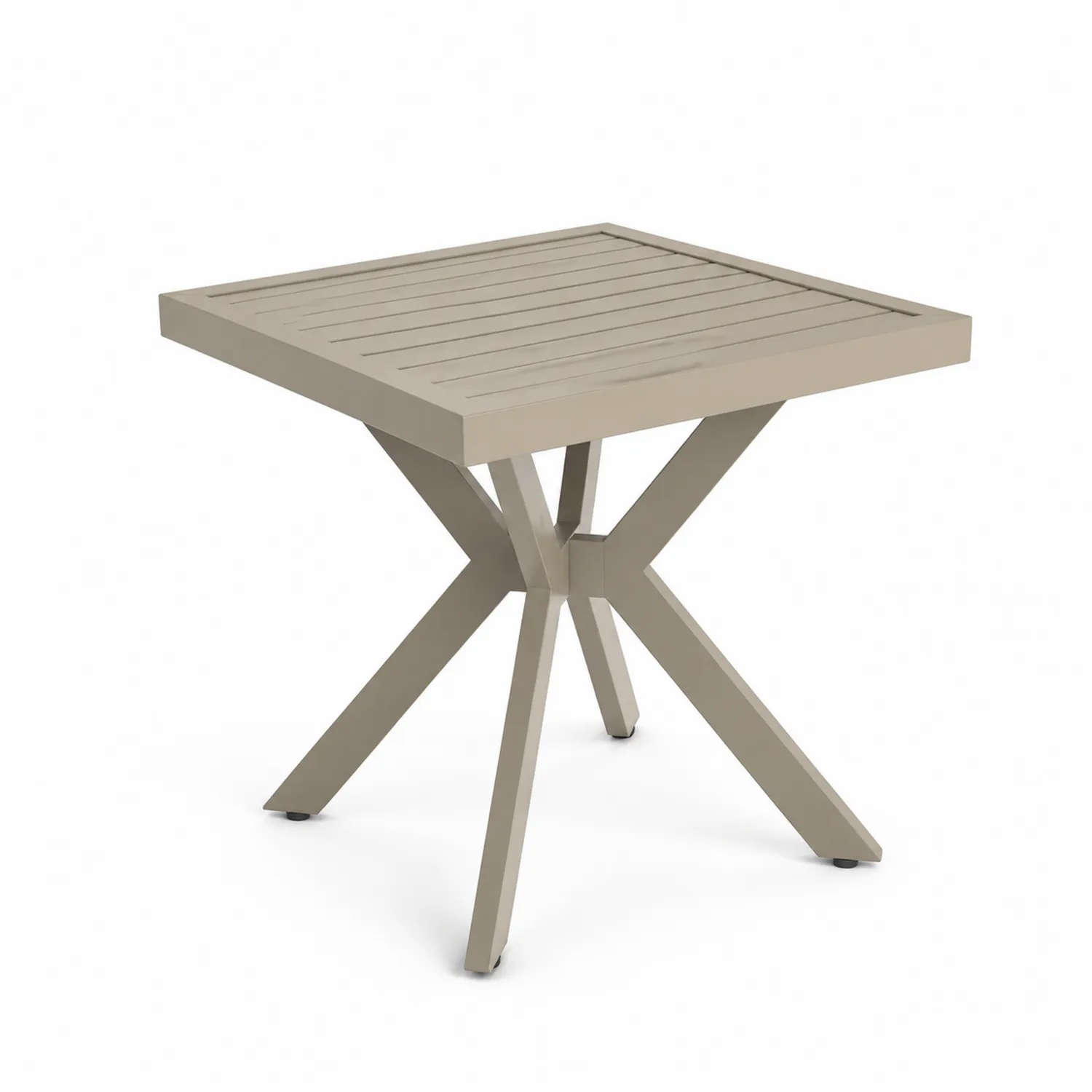 Mesa cuadrada de aluminio para exterior 80x80x75 cm-nestlumichic