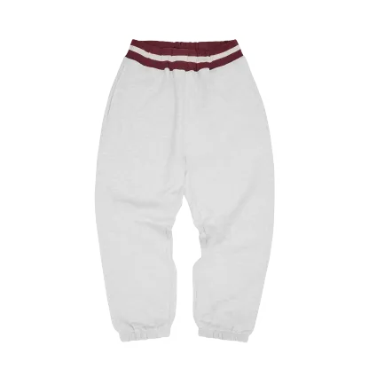 HMP STRIPE RIB SWEATPANT [LIGHT HEATHER]
