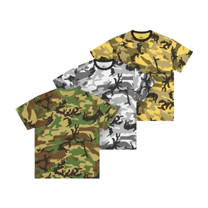 GUERILLAZ CAMO TEE [3PK] [MIXED]