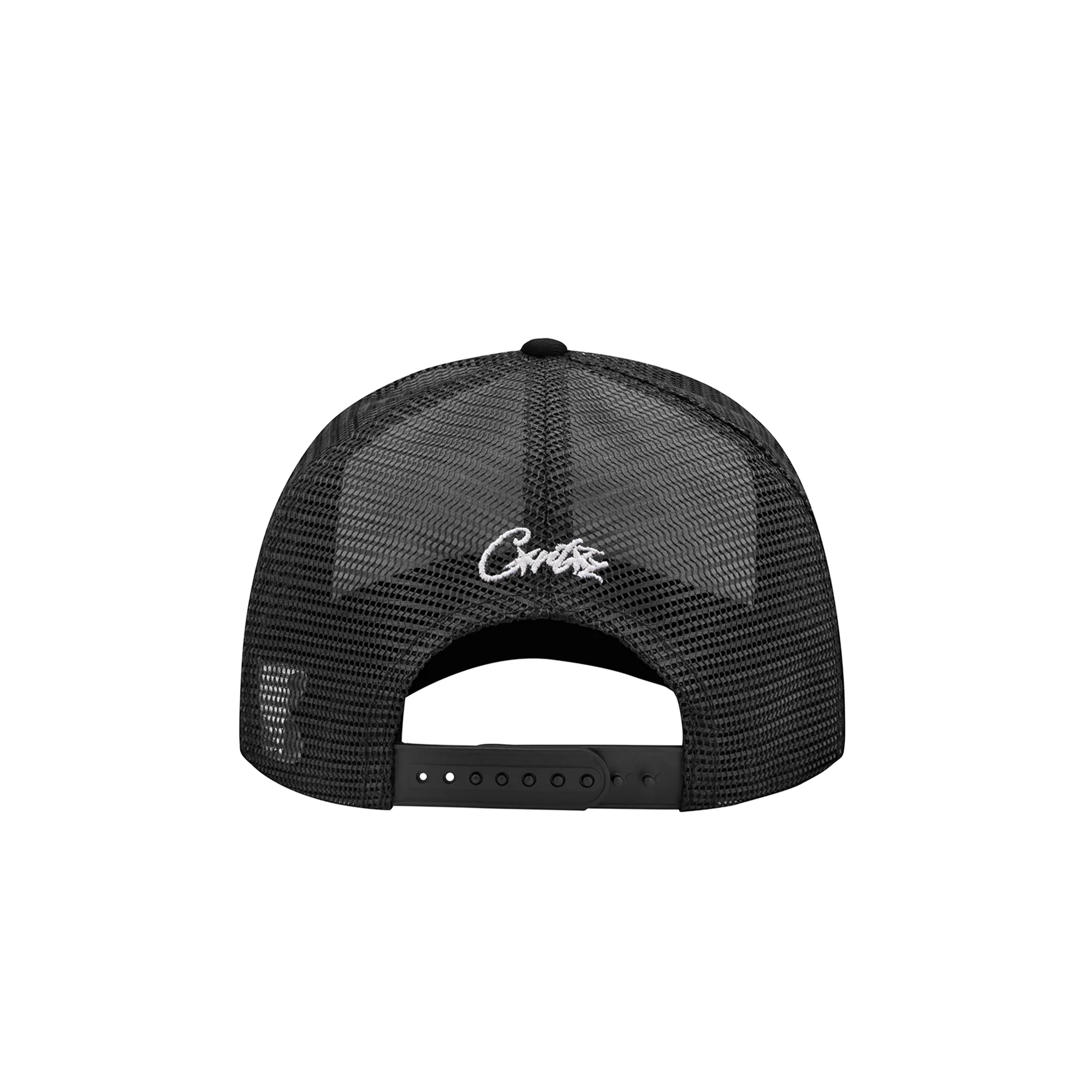 ISLAND PUFF PRINT TRUCKER HAT [WHITE/BLACK]