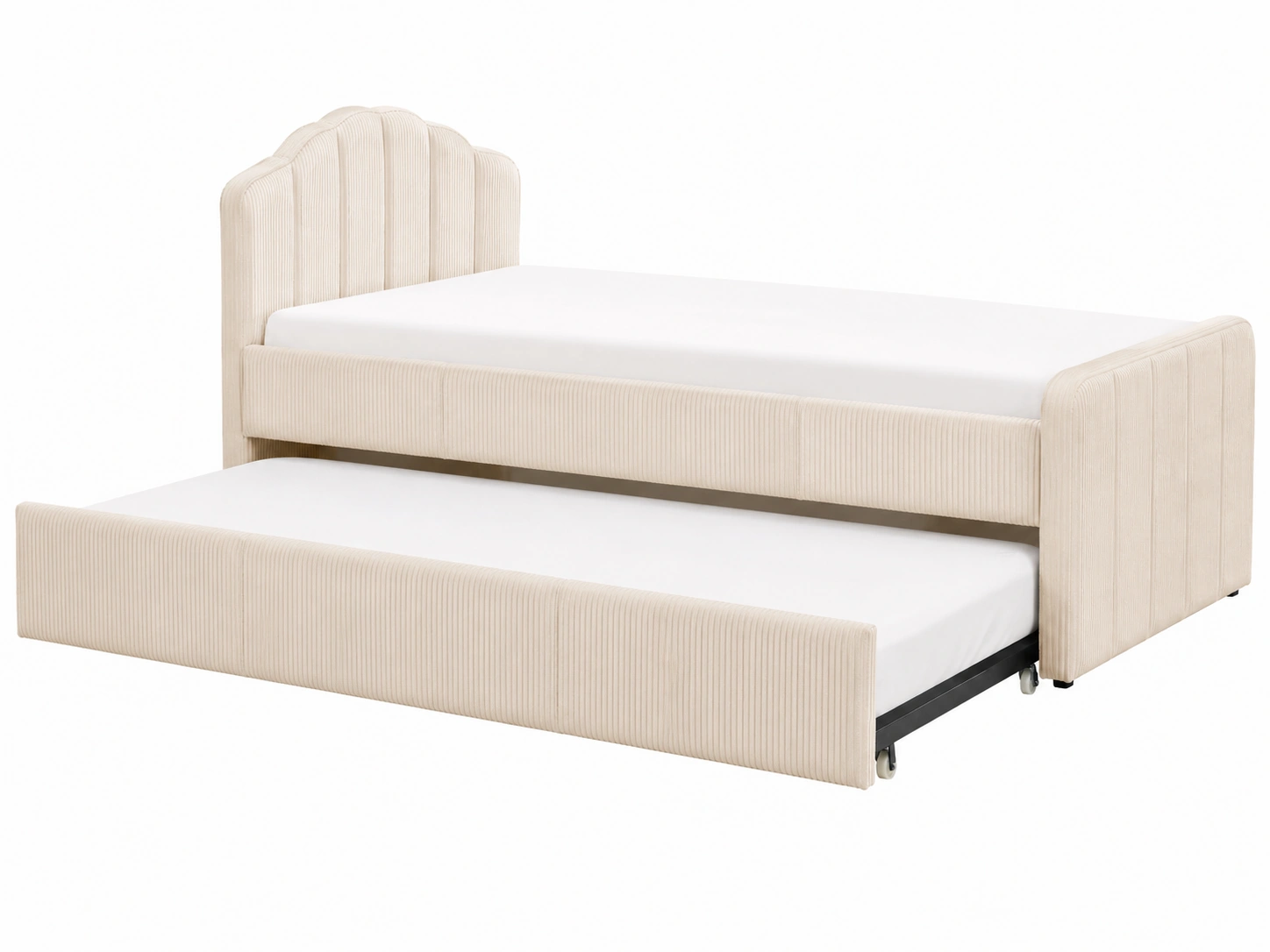 Cama nido Beige crema con cabecero decorativo-ardenvora