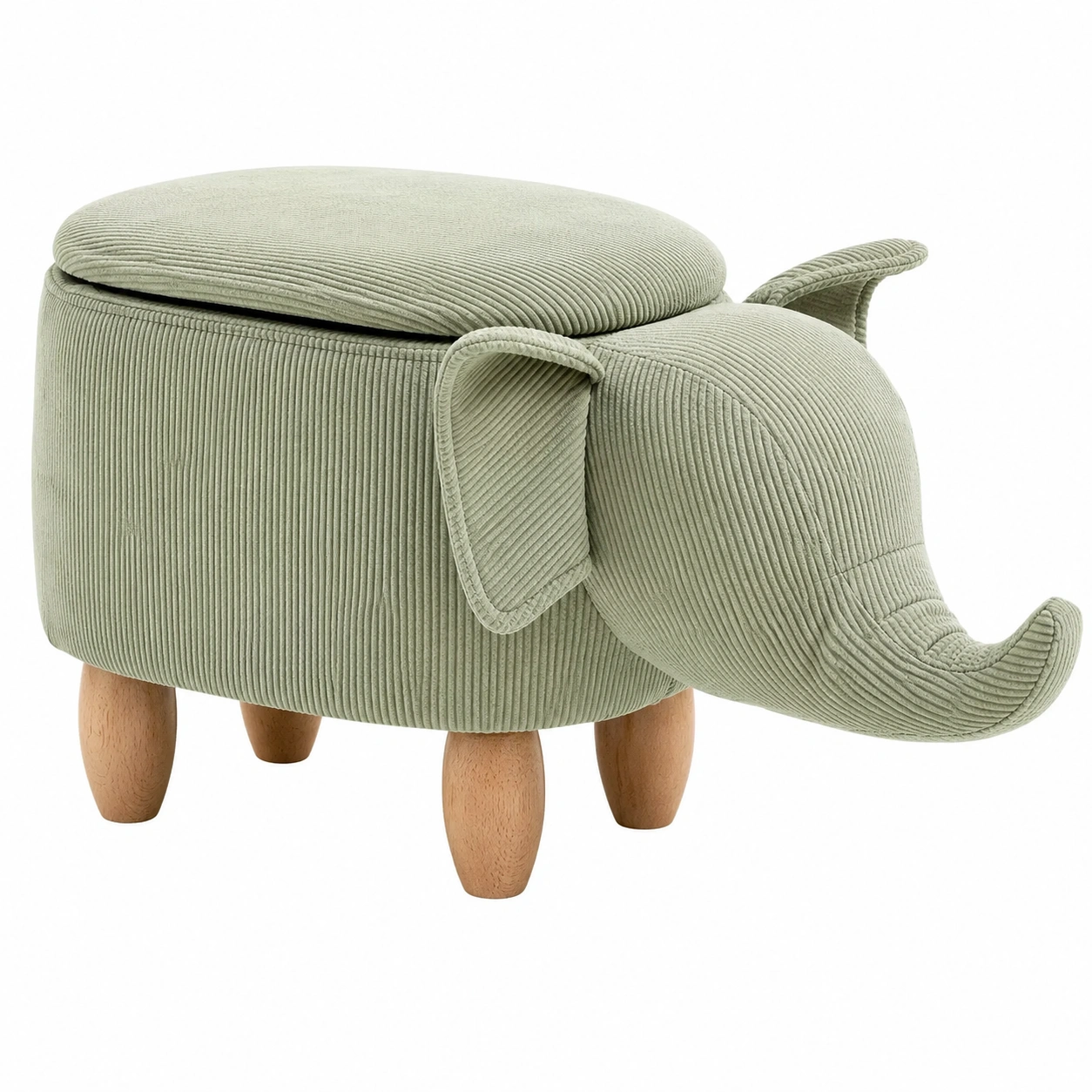 Puff Elefante Verde Claro-ardenvora