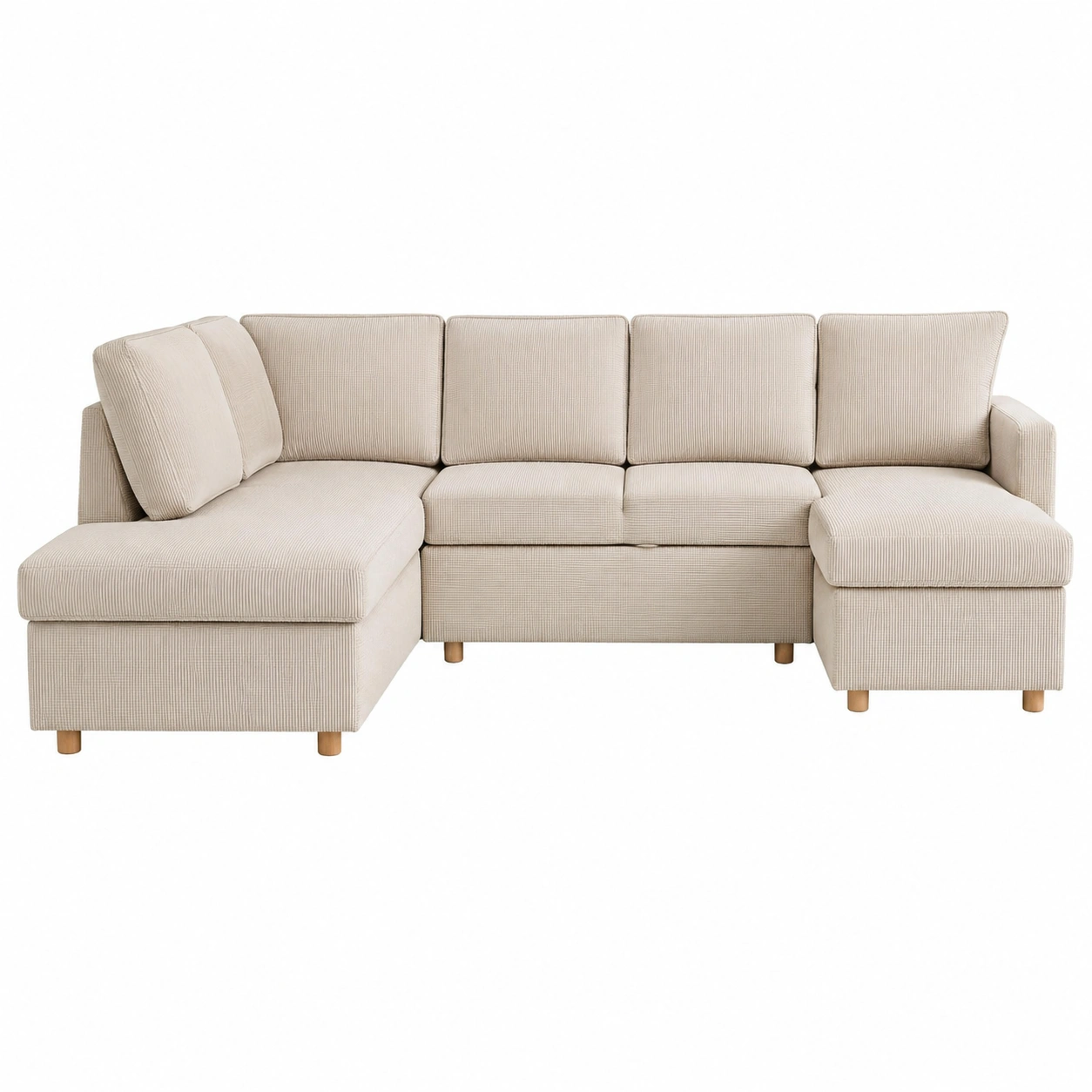 Sofa Chaise Longue Beige Arena-hovessia