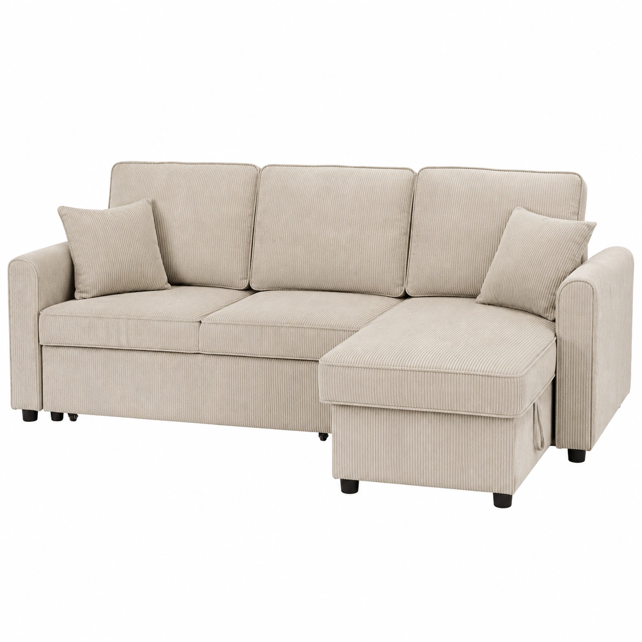 Sofa Chaise Longue Crema-hovessia