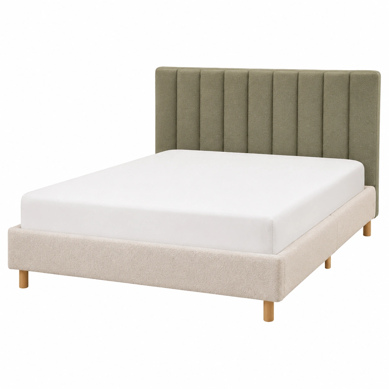 Cama Tapizada Beige-hovessia