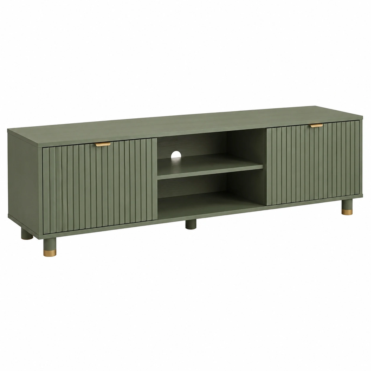 Mueble TV moderno Verde oliva-hovessia