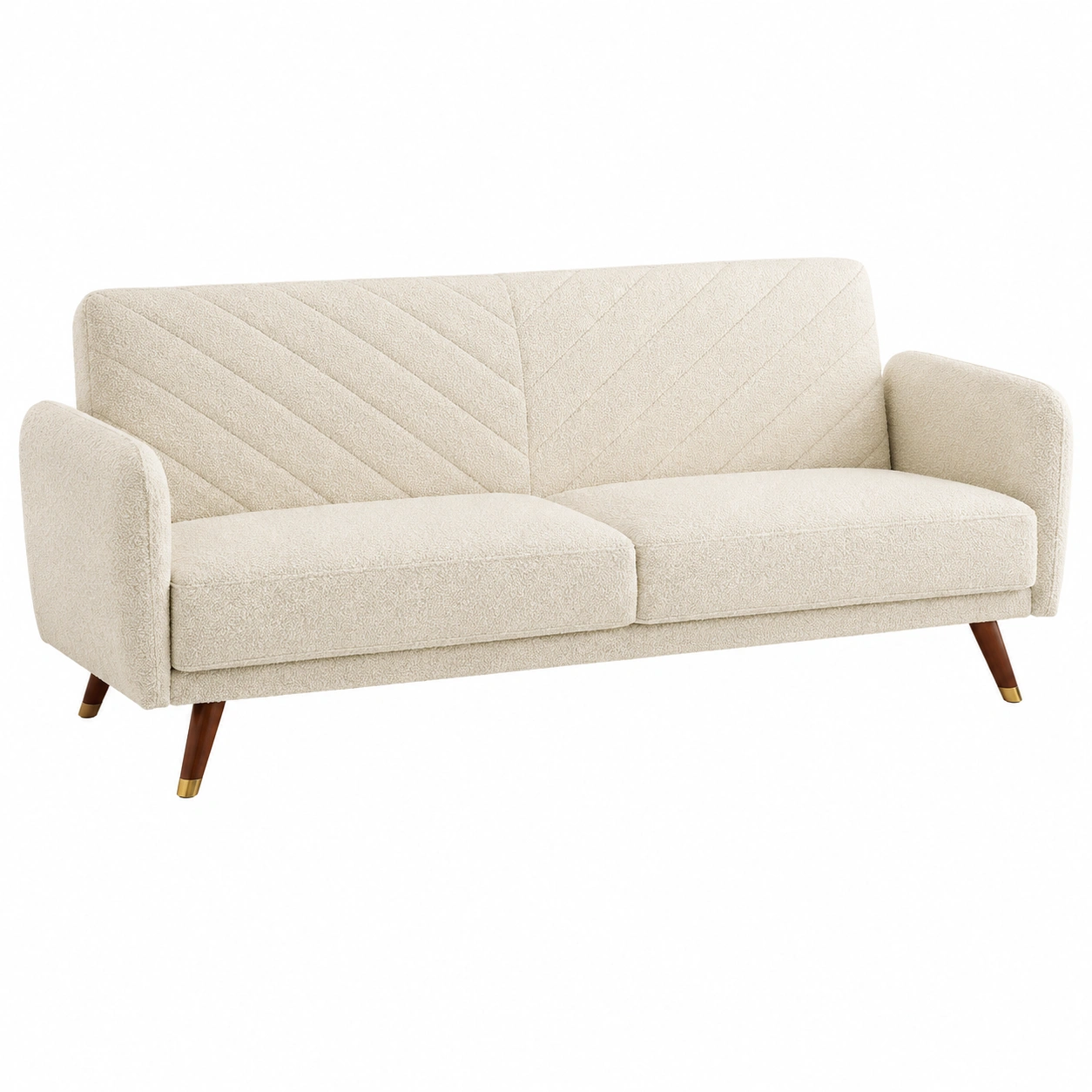 Sofa Beige Escandinavo Chevron-hovessia