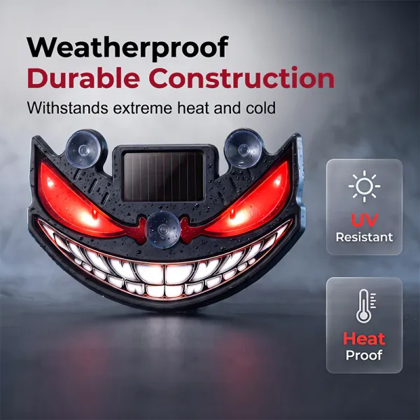 Solar Devil Eye LED Car Warning Light