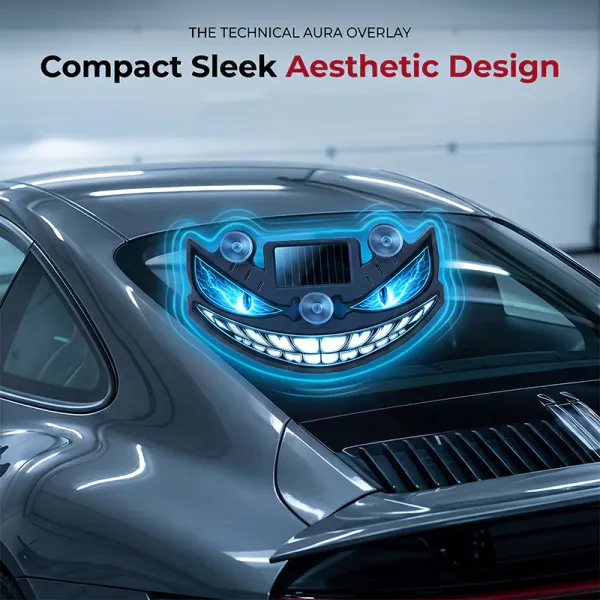 Solar Devil Eye LED Car Warning Light