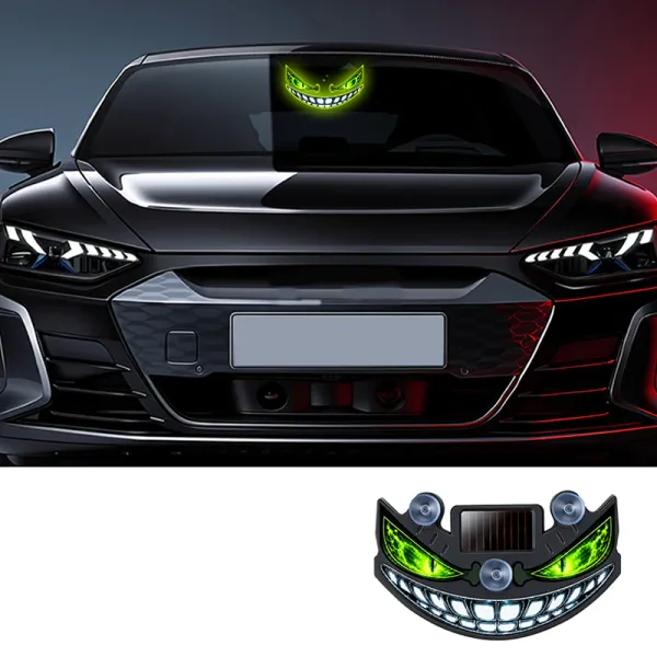 Solar Devil Eye LED Car Warning Light