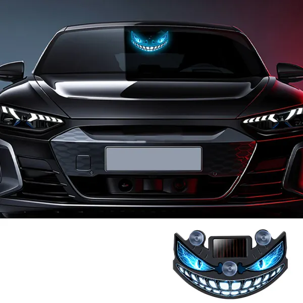 Solar Devil Eye LED Car Warning Light