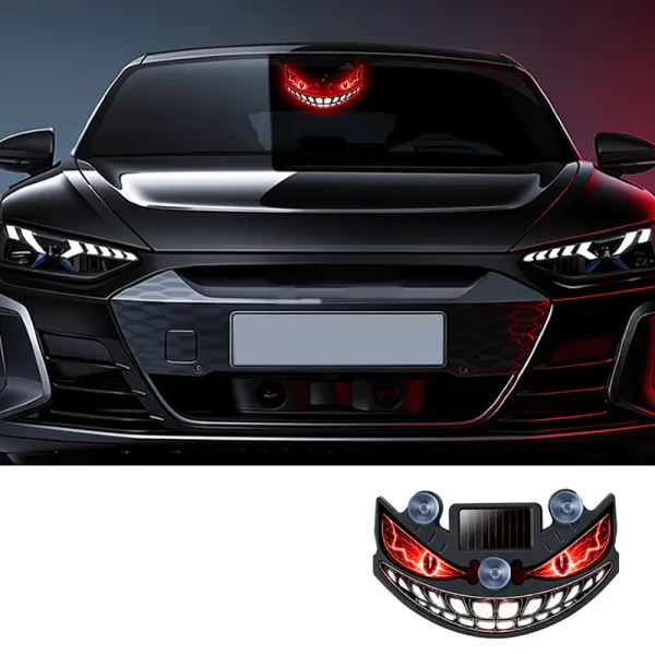 Solar Devil Eye LED Car Warning Light