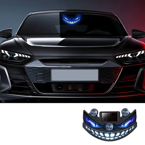Solar Devil Eye LED Car Warning Light