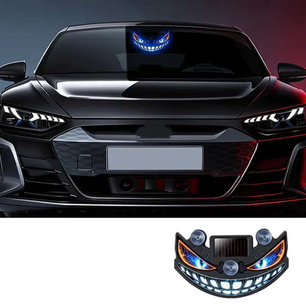 Solar Devil Eye LED Car Warning Light