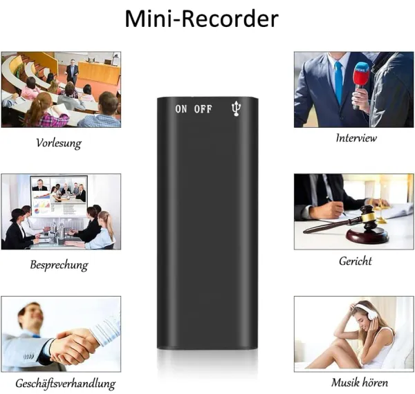 🎙️🔥 Mini Voice Recorder – Smart Sound Capture, Compact & Easy to Use, Long Battery Life 🔋
