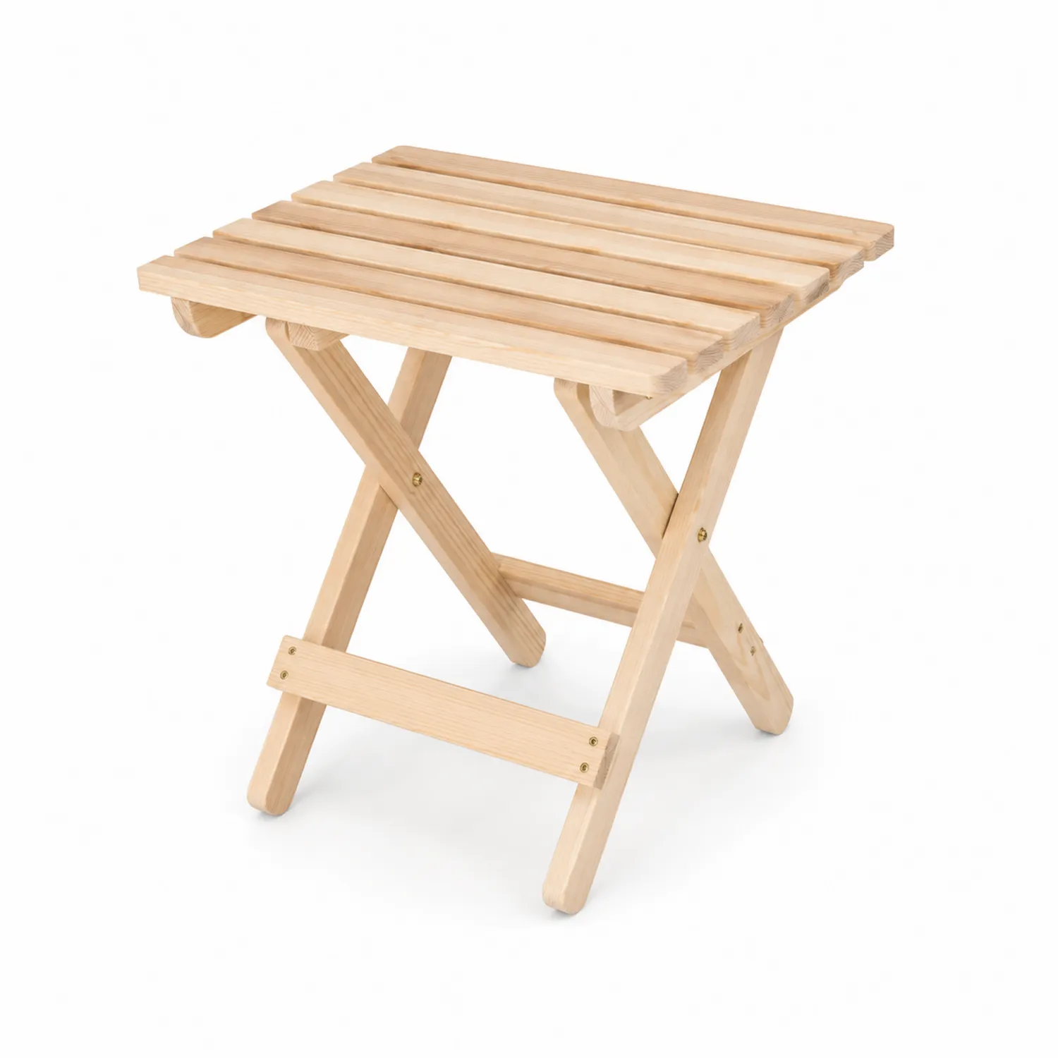 Mesa auxiliar plegable de madera