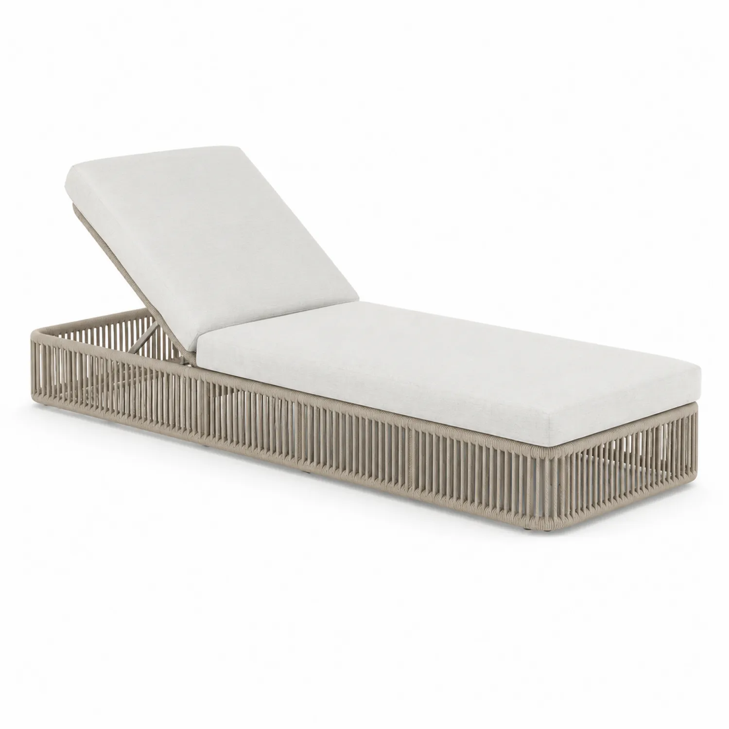 Tumbona de Cuerda de Poliéster Beige
