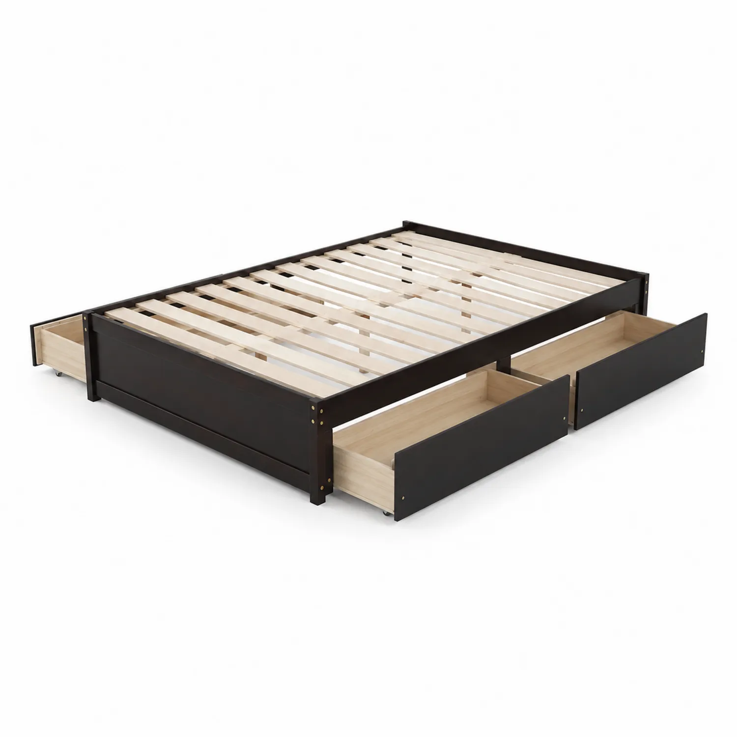 Cama de Madera con Cajones 200x160 cm