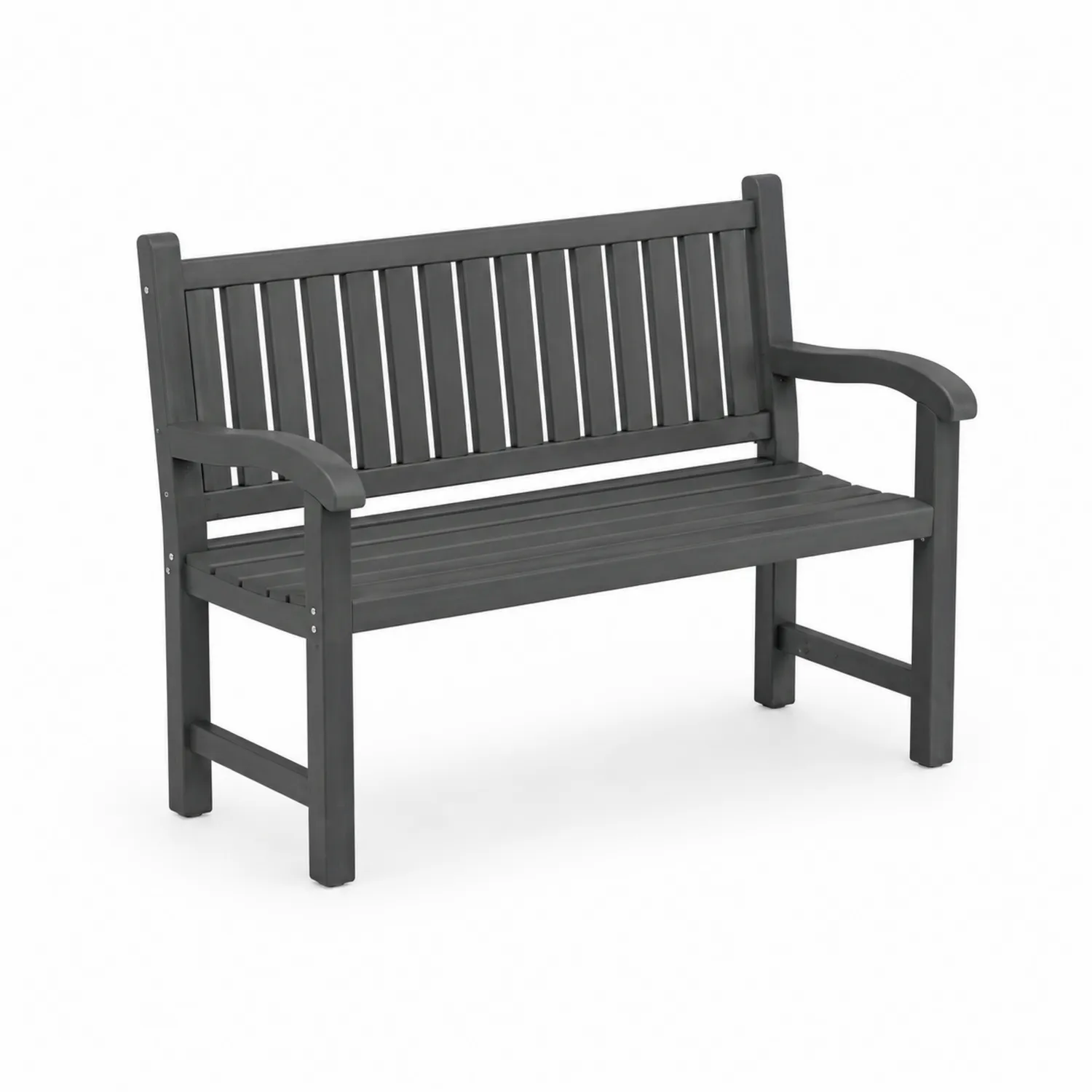 Banco de Jardín de Polipropileno Gris Antracita 120 cm
