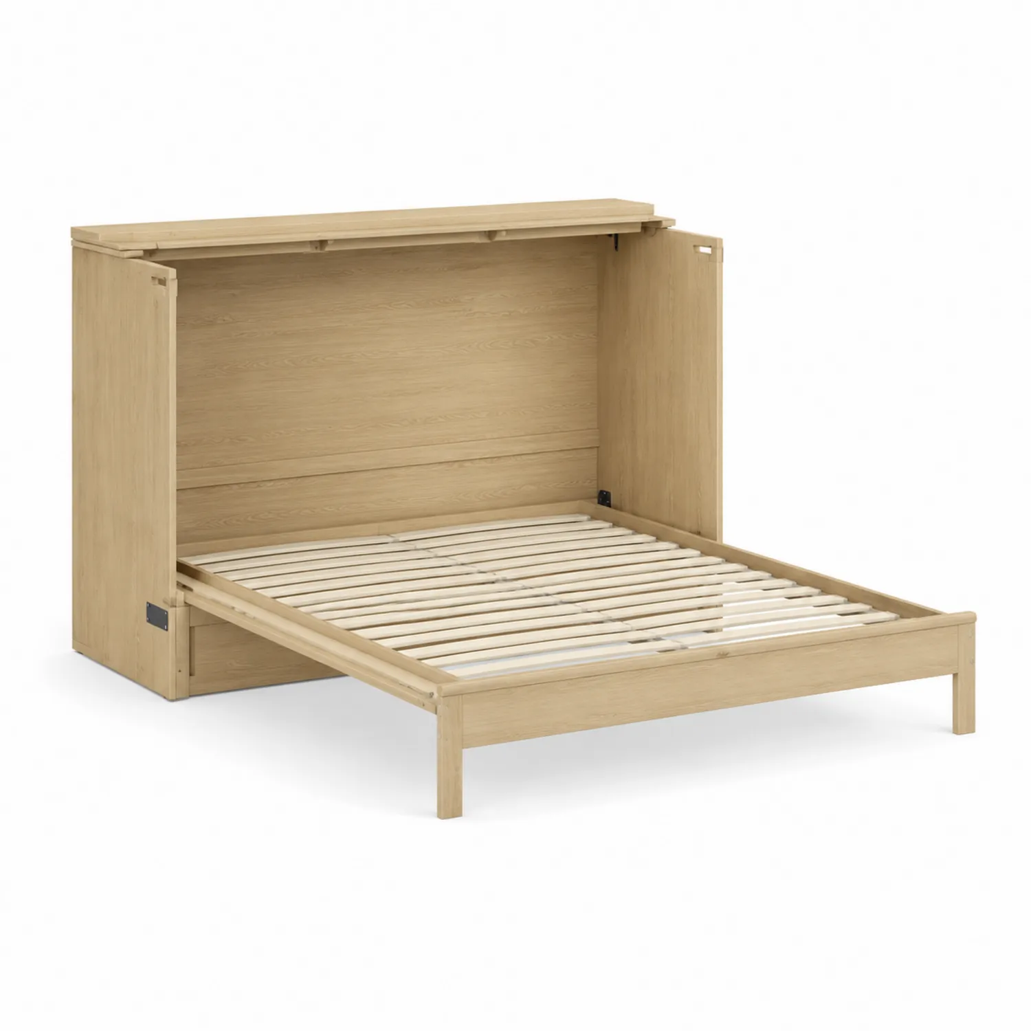 Cama abatible individual de madera de roble
