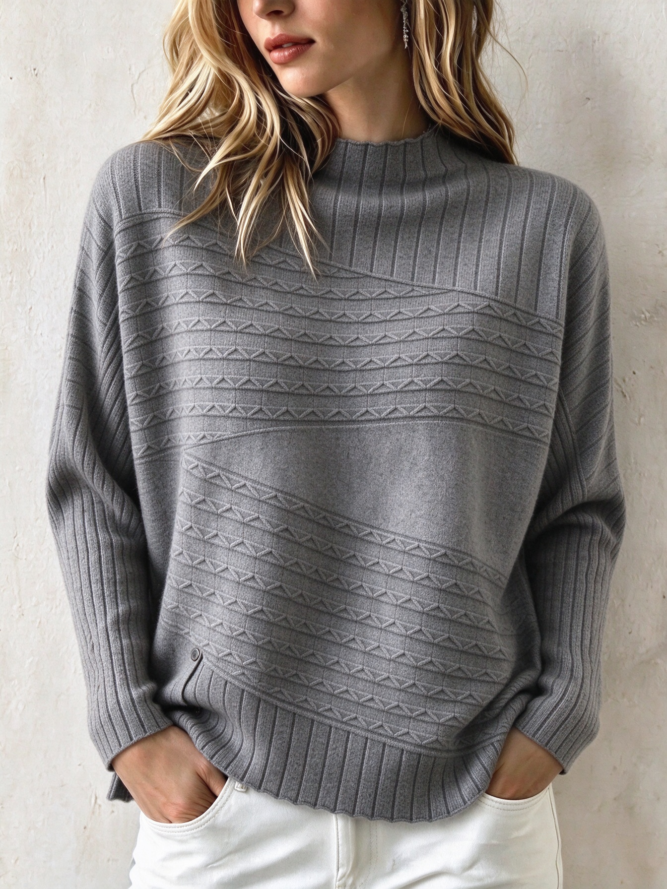 Women's Casual Soft Cashmere Sweater Top
