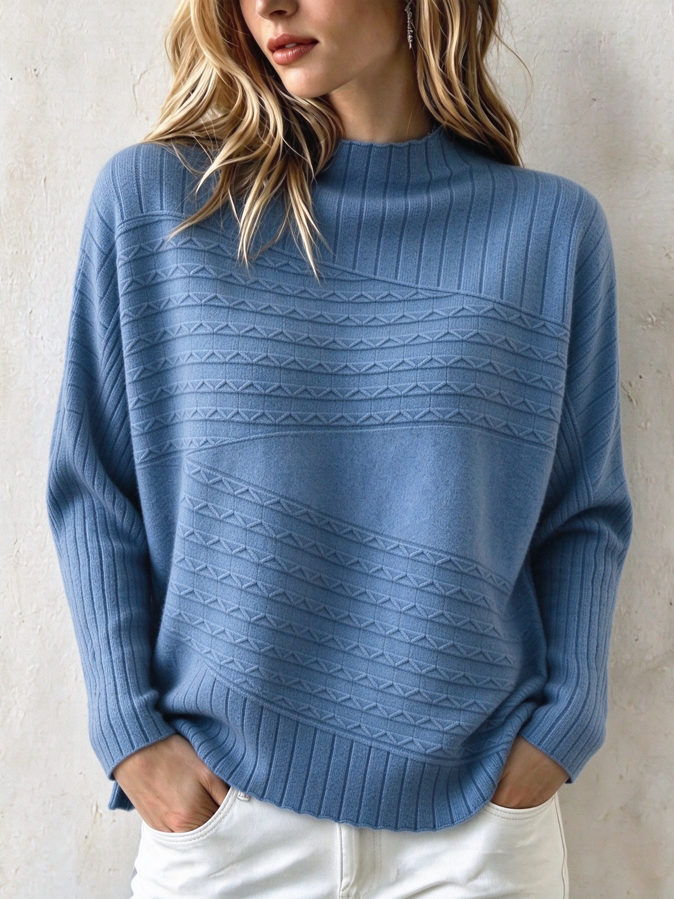 Women's Casual Soft Cashmere Sweater Top