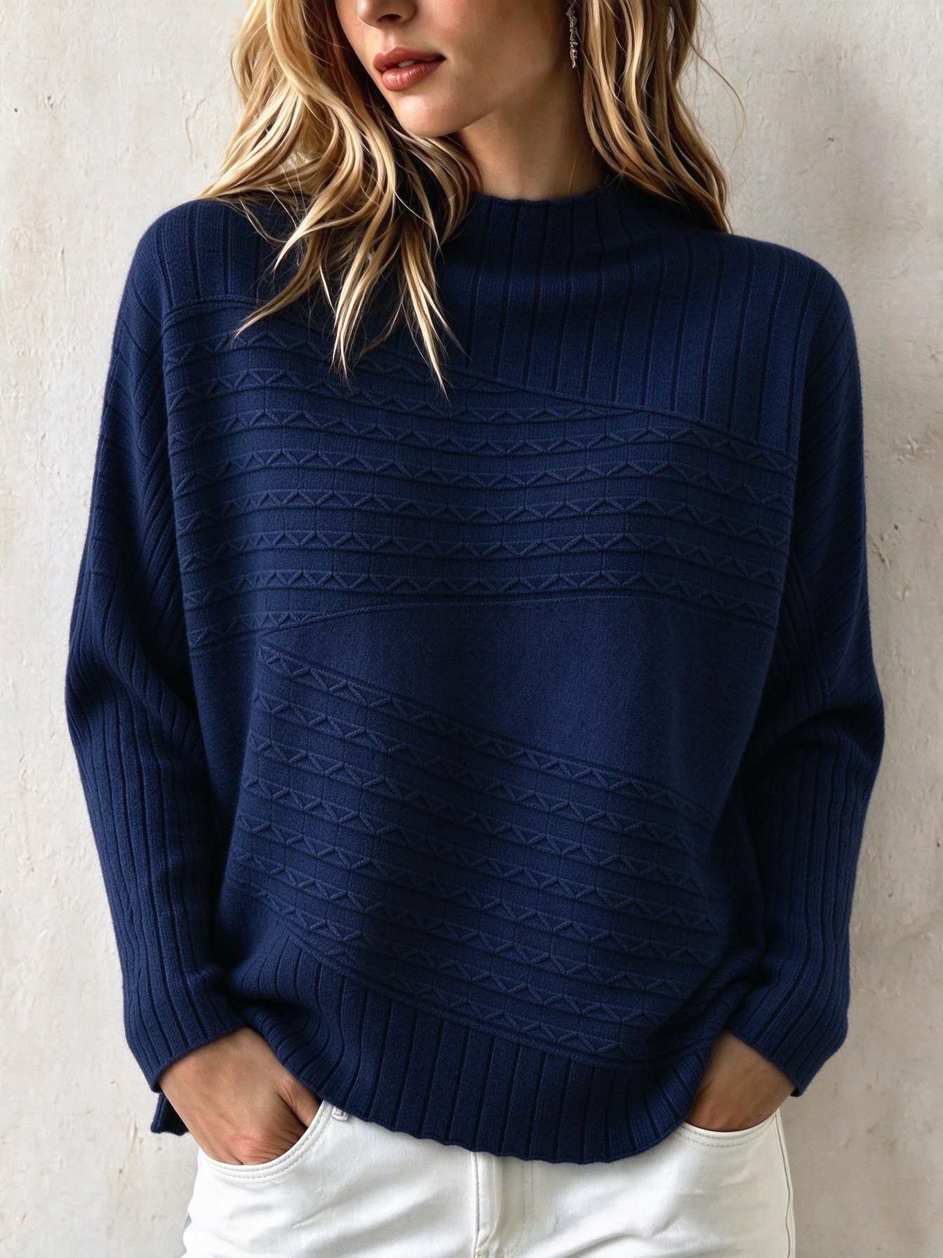 Women's Casual Soft Cashmere Sweater Top