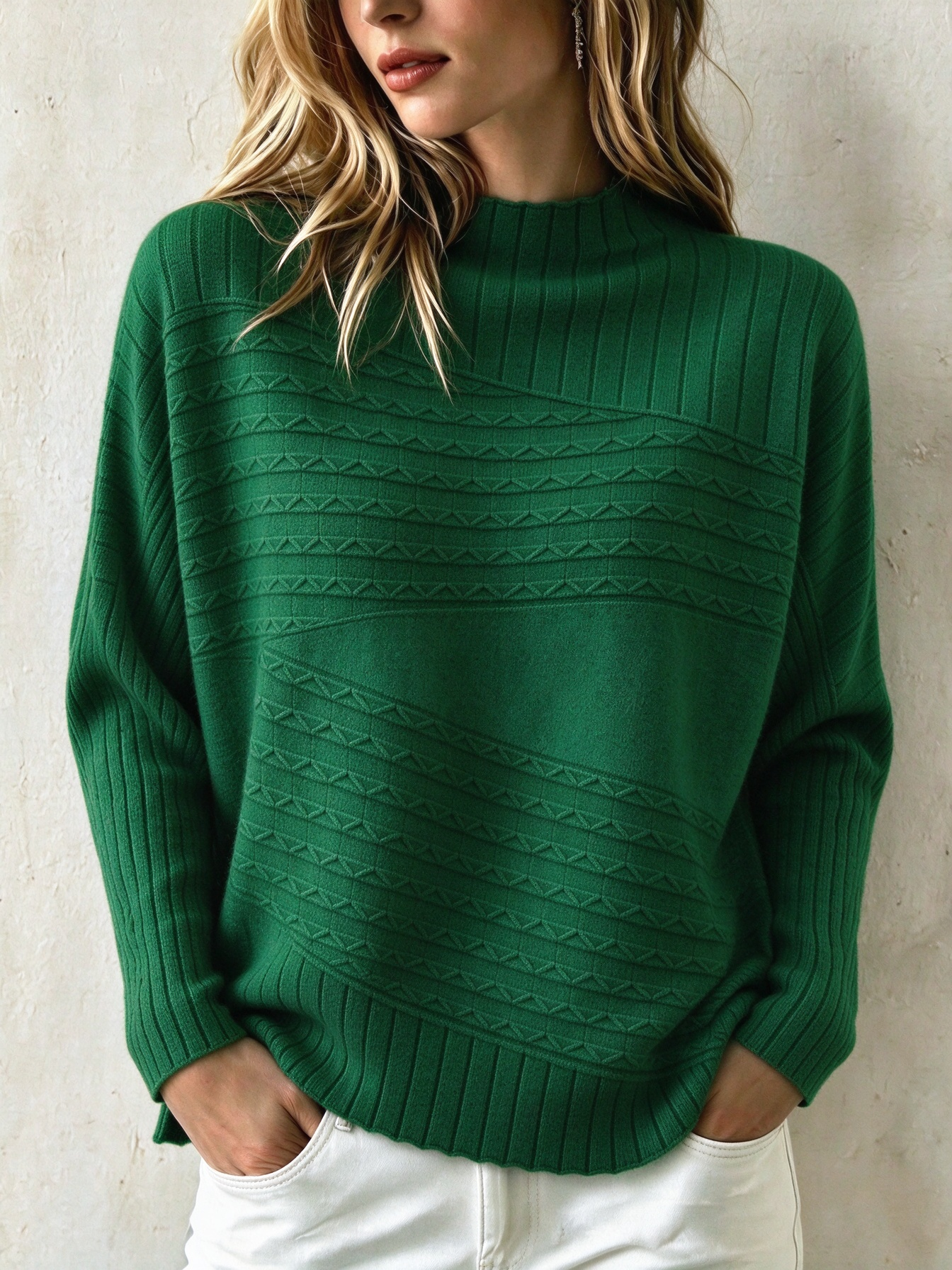 Women's Casual Soft Cashmere Sweater Top