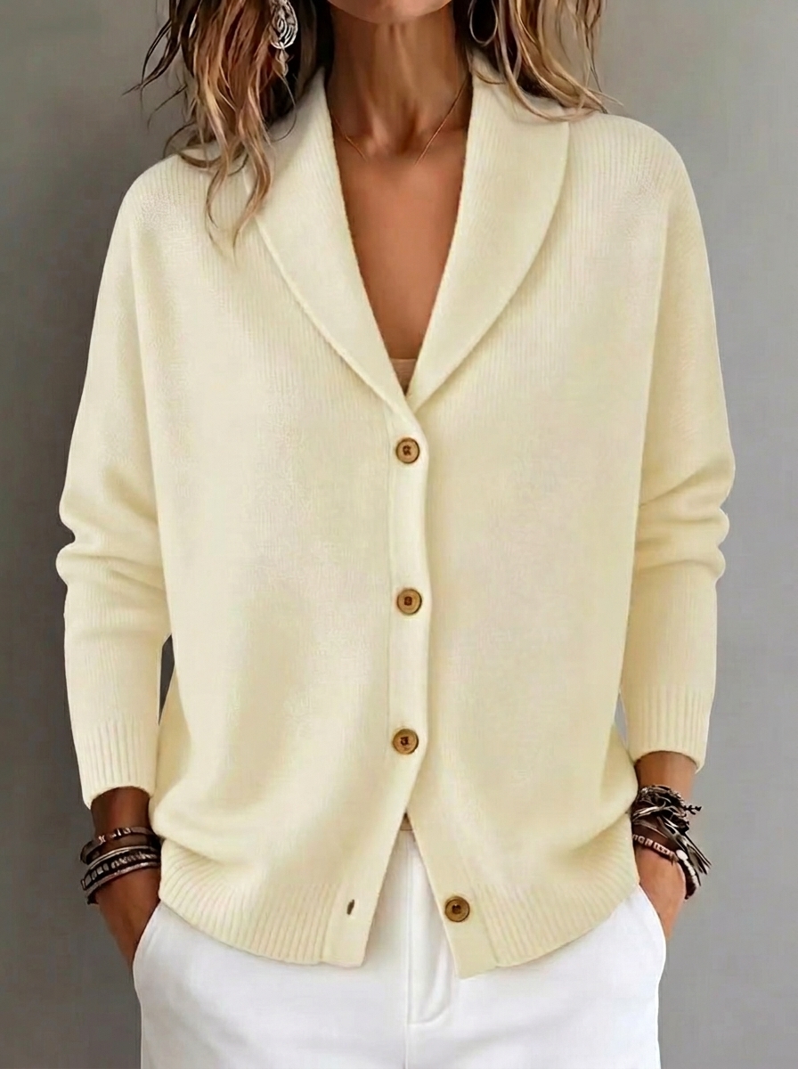 CLEARANCE SALE🔥 Women's Casual Cotton Plain Long Sleeve Comfy Cardigan Jacket