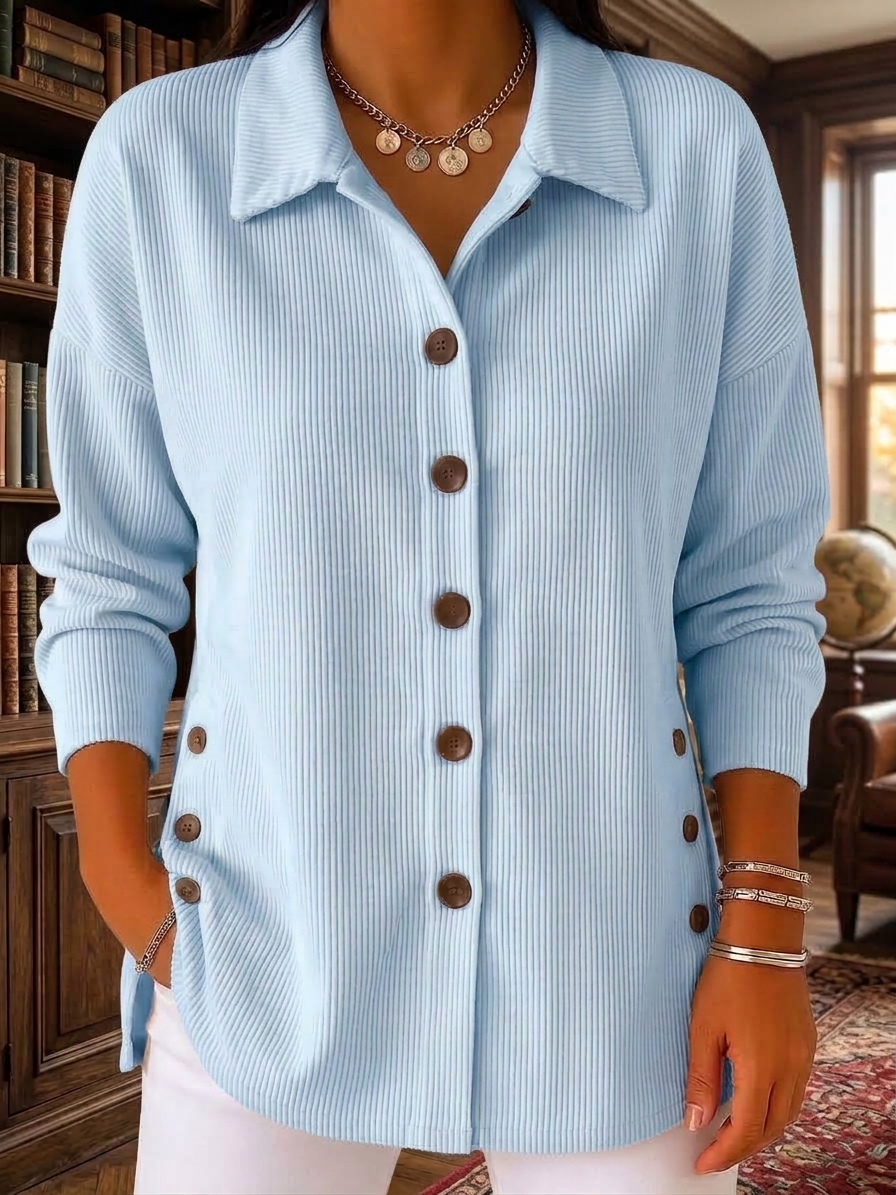 ⏰2026 HOT SALE💥 Women's Casual Lapel Solid Loose Knit Cardigan Jacket