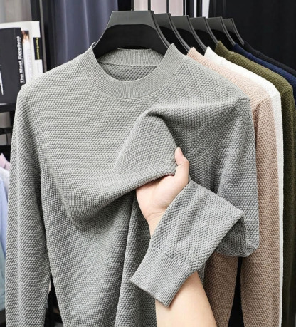 ⏰2026 HOT SALE💥 Men's Casual Comfortable Solid Waffle Shirt