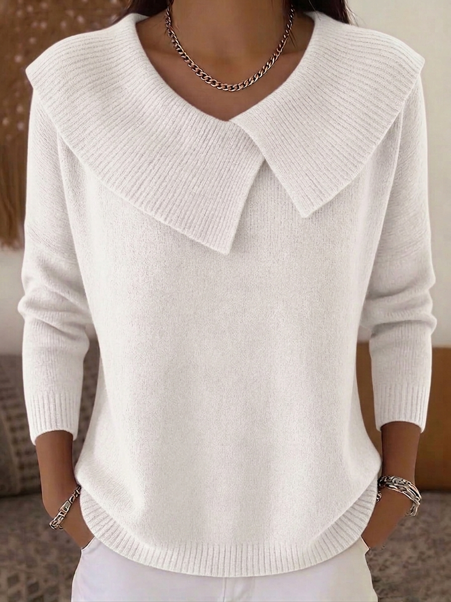 FALL SALE🔥 Women's Casual Round Neck Cashmere Sweater