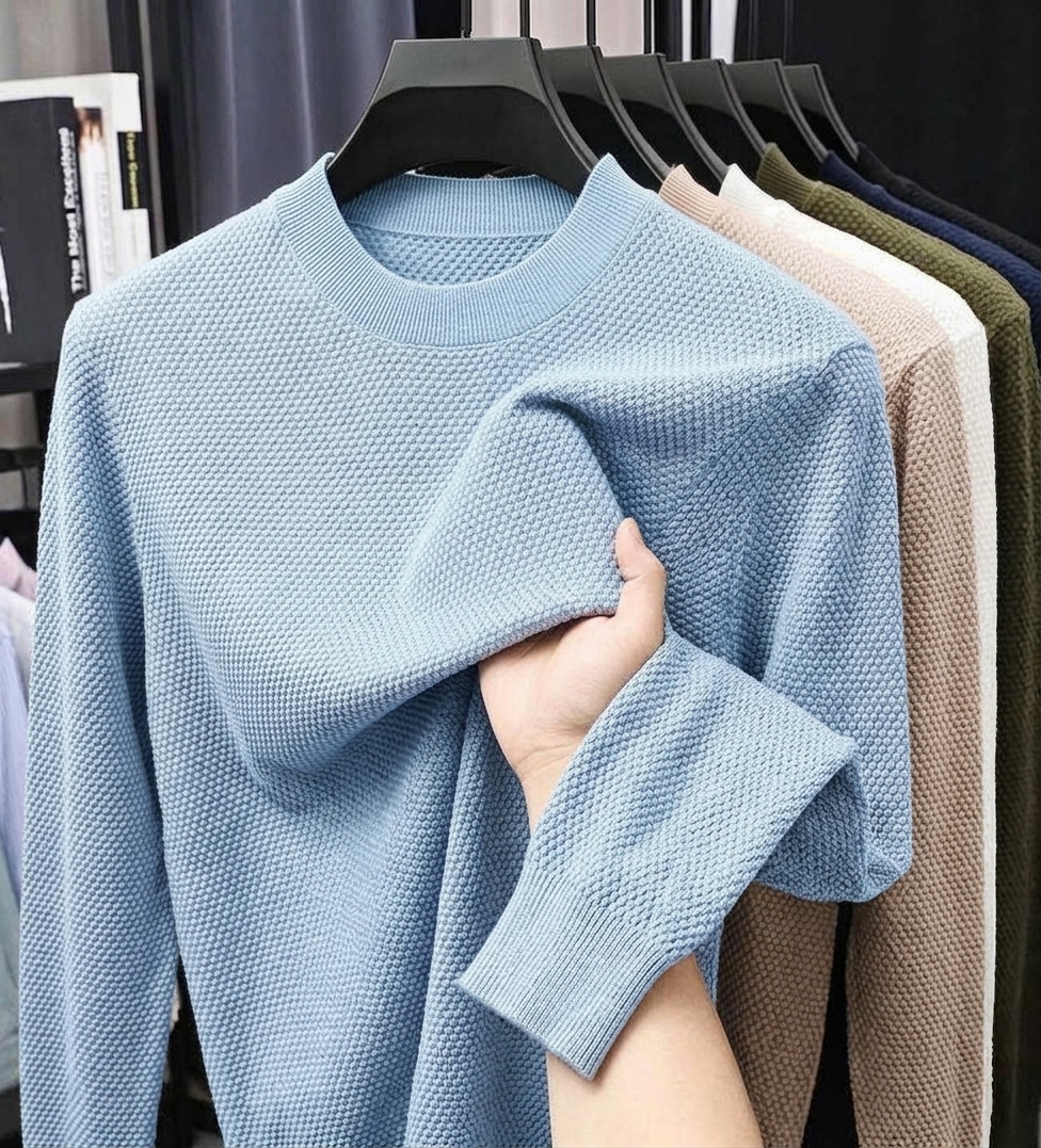 ⏰2026 HOT SALE💥 Men's Casual Comfortable Solid Waffle Shirt