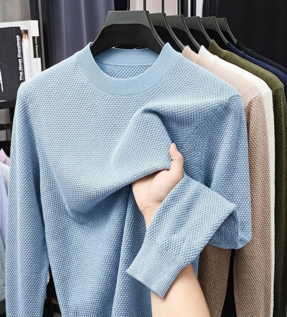 ⏰2026 HOT SALE💥 Men's Casual Comfortable Solid Waffle Shirt