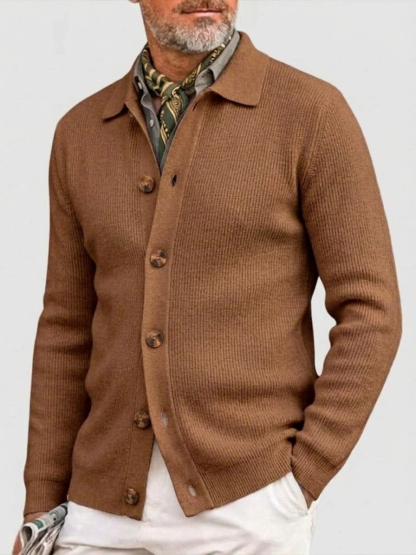 Men's Retro Button Cashmere Cardigan Jacket