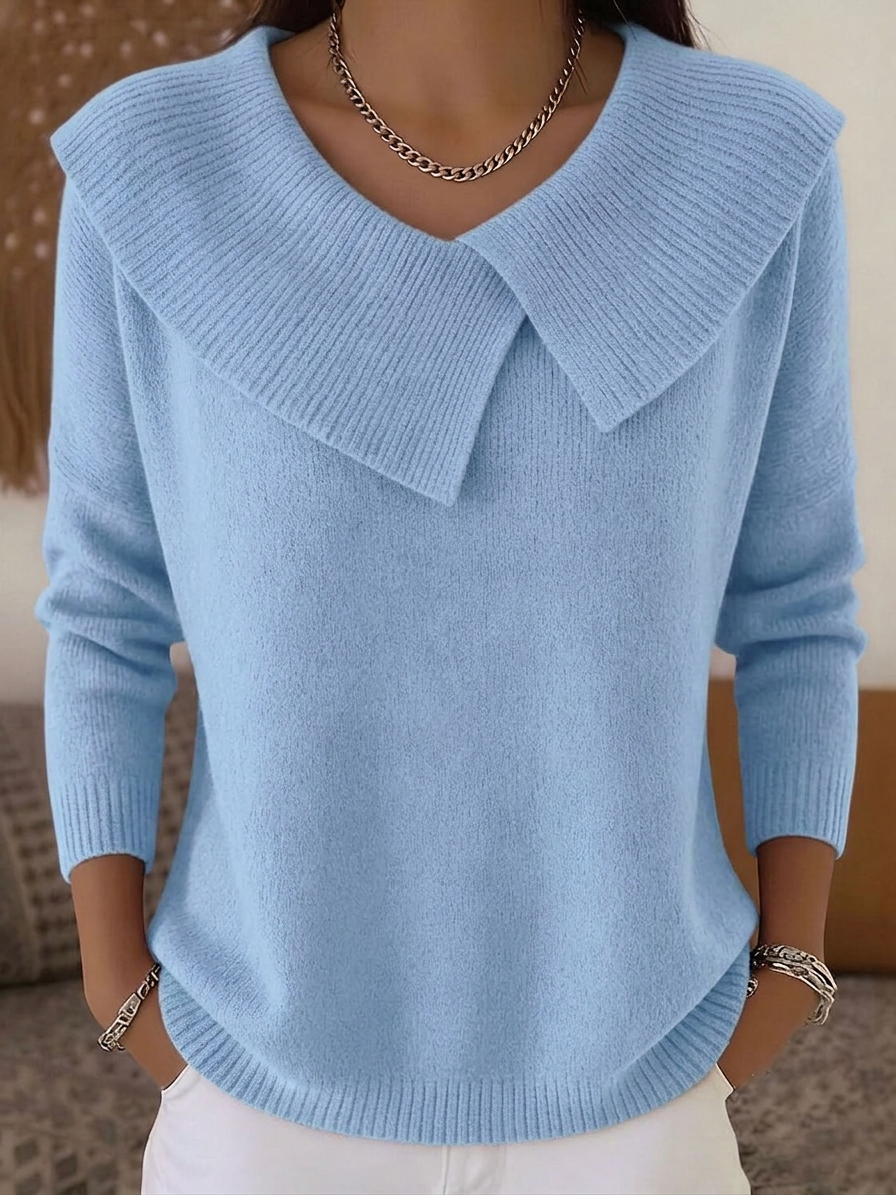 FALL SALE🔥 Women's Casual Round Neck Cashmere Sweater