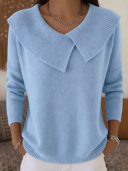 FALL SALE🔥 Women's Casual Round Neck Cashmere Sweater