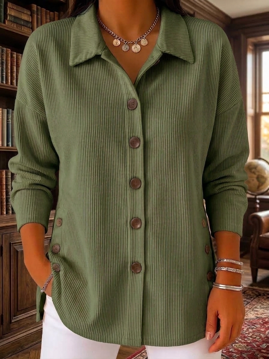 ⏰2026 HOT SALE💥 Women's Casual Lapel Solid Loose Knit Cardigan Jacket